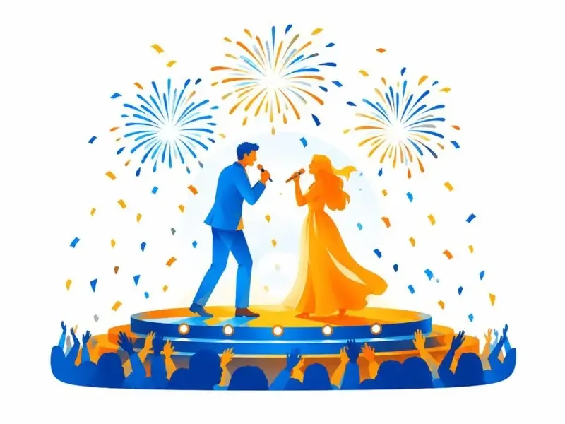 跨年夜的舞台同框,成了今年最甜的一幕 - 五一吃瓜网 娱乐圈八卦:跨年夜的舞台同框,成了今年最甜的一幕 配图